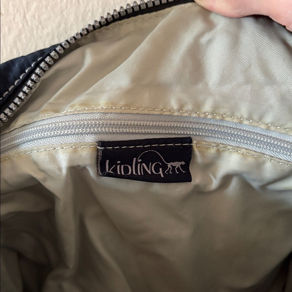 Kipling Navy Blue Crossbody Cargo Bag with Black Strap - Picture 8 of 8